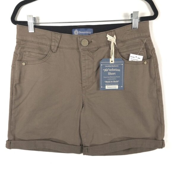 NWT DEMOCRACY Ab Solution Shorts Core‎ Essential Mold & Hold Slimming Panels 8P - Picture 1 of 13
